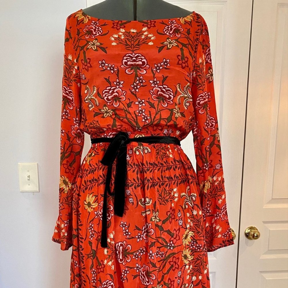 Laia Roberta Red Floral Dress